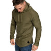 SOLID COLOUR CASUAL HOODIE