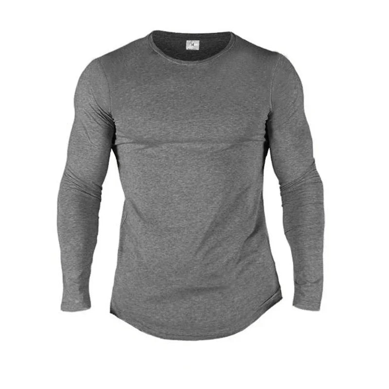 SLIM FIT PLAIN LONG SLEEVE T-SHIRT