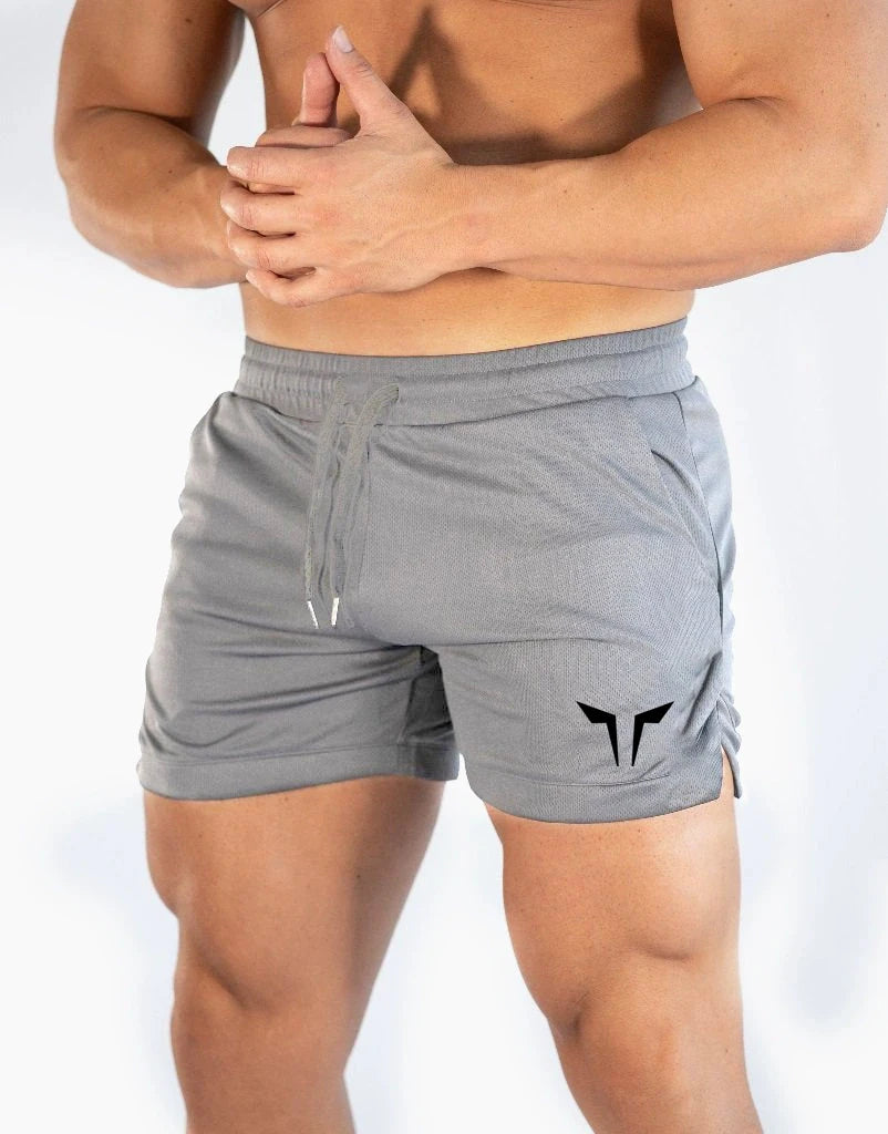 WHITE FITNESS SHORTS