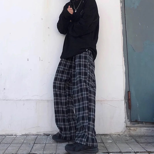 CASUAL PLAID JOGGER PANTS