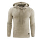 CASUAL KNITTED FLEECE HOODIE