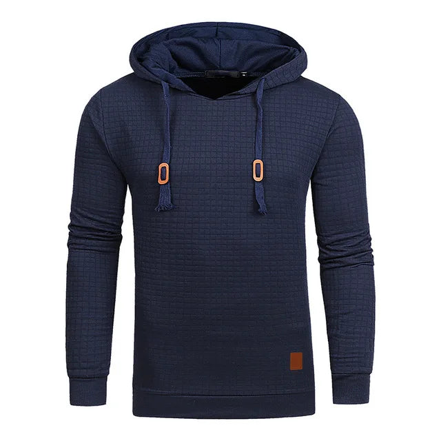 CASUAL KNITTED FLEECE HOODIE