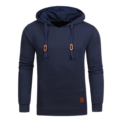 CASUAL KNITTED FLEECE HOODIE