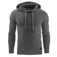 CASUAL KNITTED FLEECE HOODIE