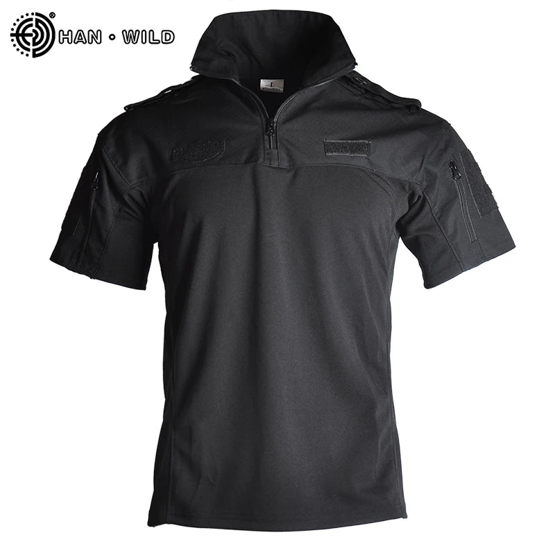 SHORT SLEEVE MILITARY POLO T-SHIRT