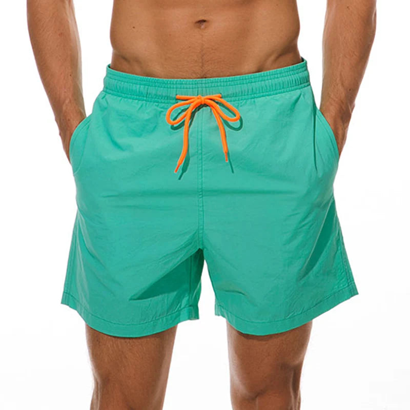 CASUAL PLAIN SWIMMING TRUNKS