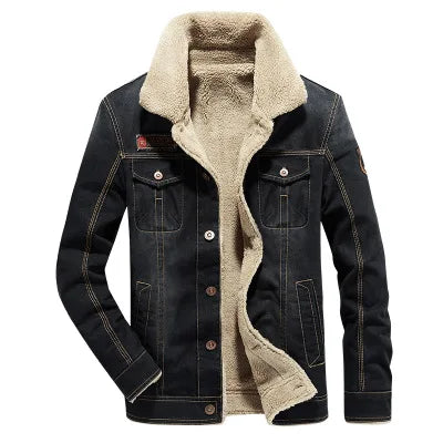 WARM WINTER DENIM JACKET