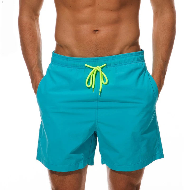 CASUAL PLAIN SWIMMING TRUNKS