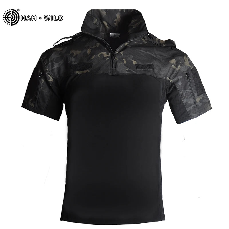 SHORT SLEEVE MILITARY POLO T-SHIRT