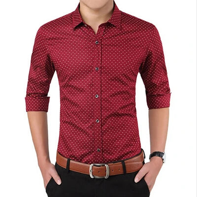 SLIM FIT POLKA DOT SHIRT