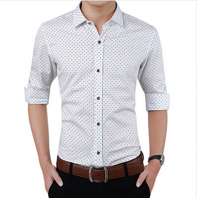 SLIM FIT POLKA DOT SHIRT