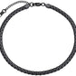 FLAT BLOCK CHAIN STEEL NECKLACE