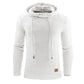 CASUAL KNITTED FLEECE HOODIE