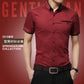 SHORT SLEEVE TURN DOWN COLLAR SHIRT