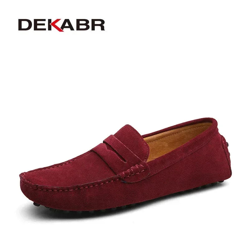 SLIP ON LEATHER LOAFERS