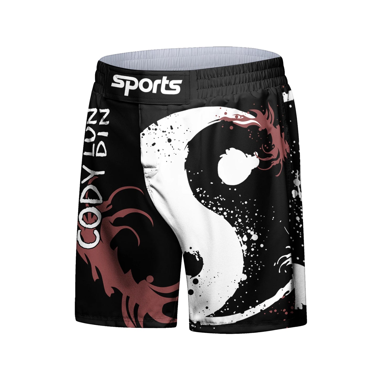 SNAKE PRINT MMA SHORTS