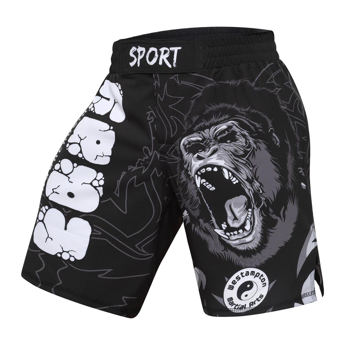 SNAKE PRINT MMA SHORTS