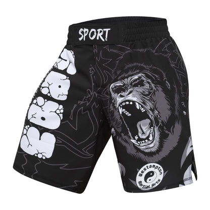 SNAKE PRINT MMA SHORTS
