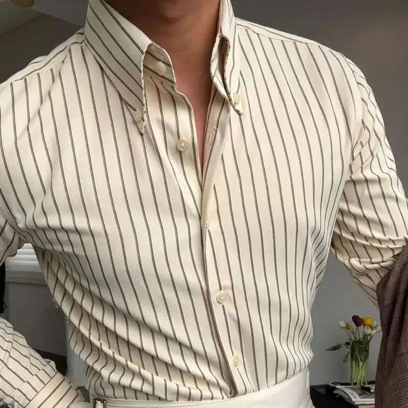STRIPED SLIM FIT SHIRT