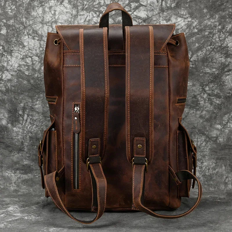 CASUAL LEATHER BACKPACK