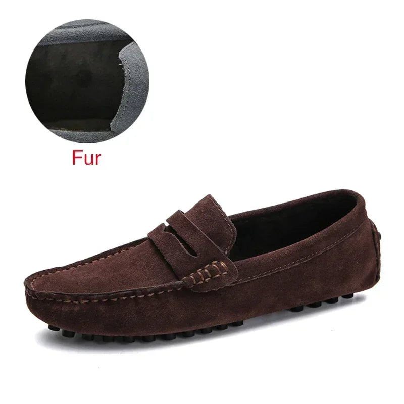 SLIP ON LEATHER LOAFERS