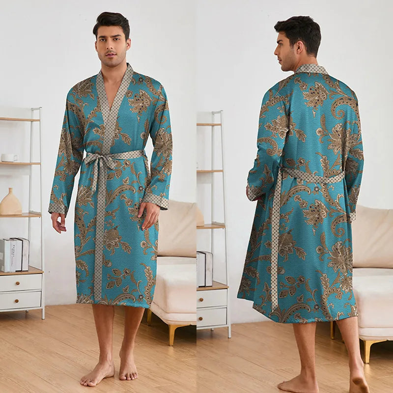 URBANE SILK ROBE SET