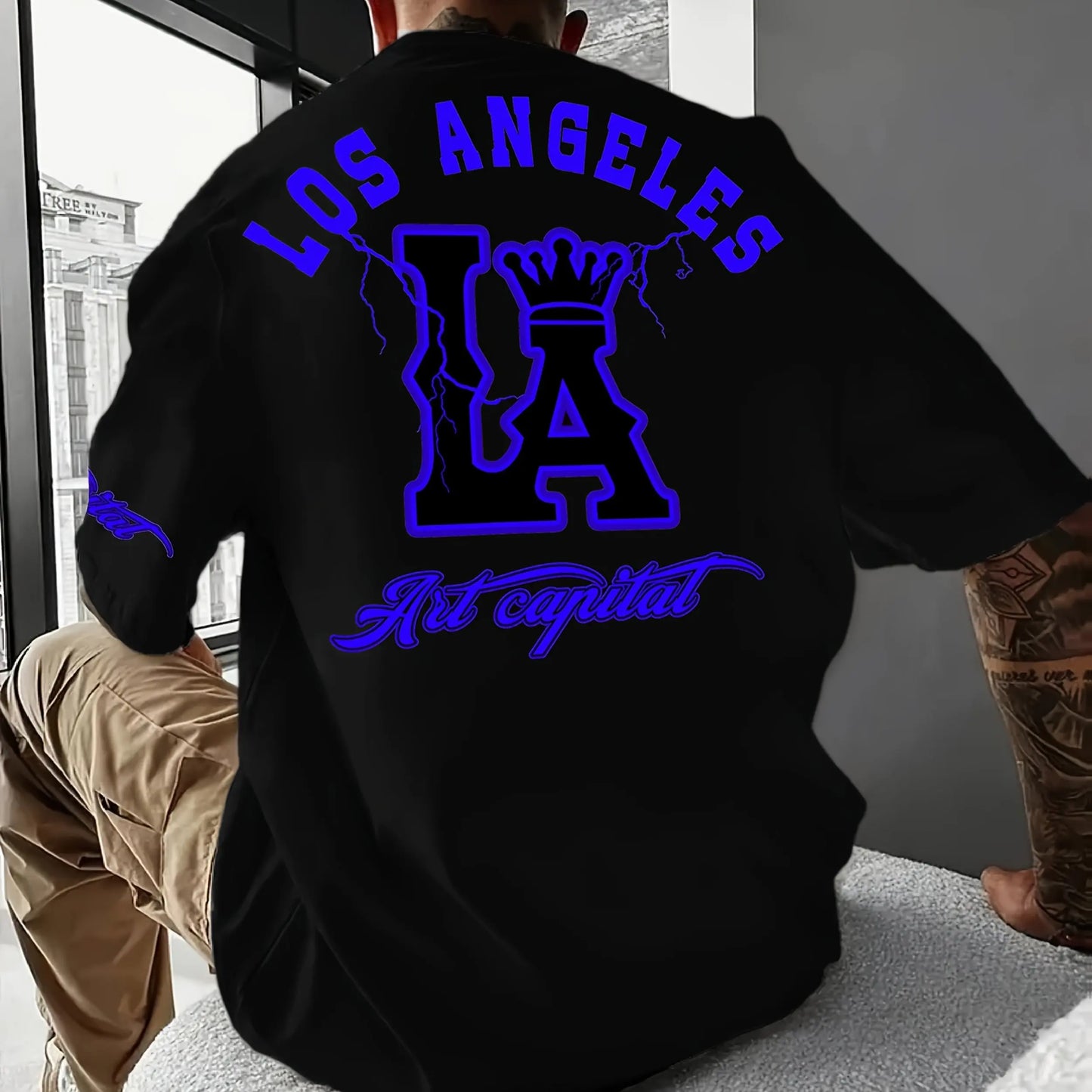 GRADIENT LETTER PRINTED T-SHIRT