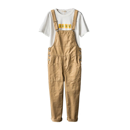 SOLID COLOUR CARGO JUMPSUIT