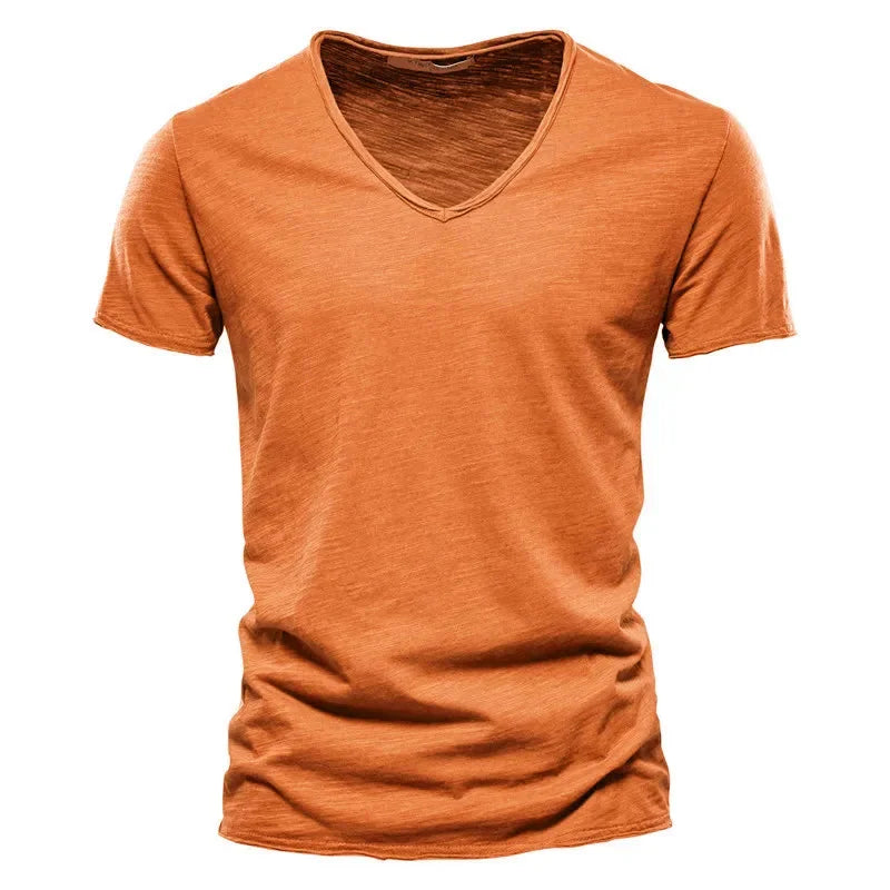CASUAL PLAIN COTTON T-SHIRT