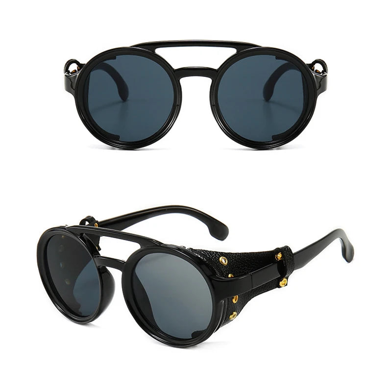 RECTANGULAR STEAMPUNK SUNGLASSES