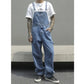 TWO TONED DENIM OVERALLS