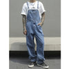 TWO TONED DENIM OVERALLS