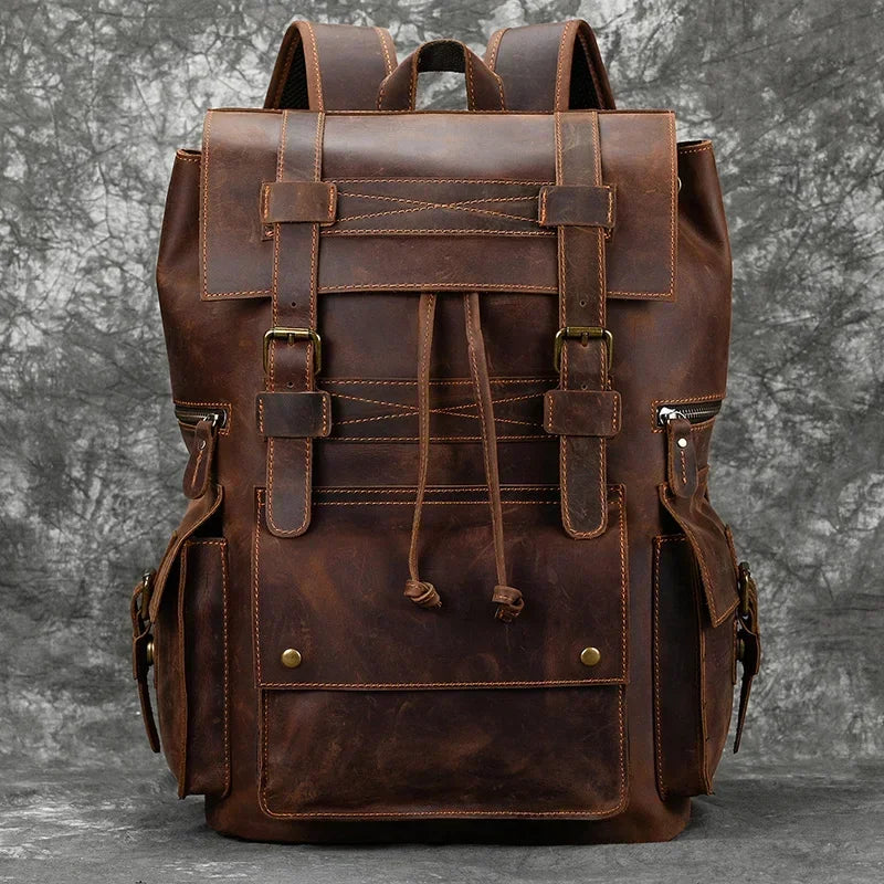 CASUAL LEATHER BACKPACK