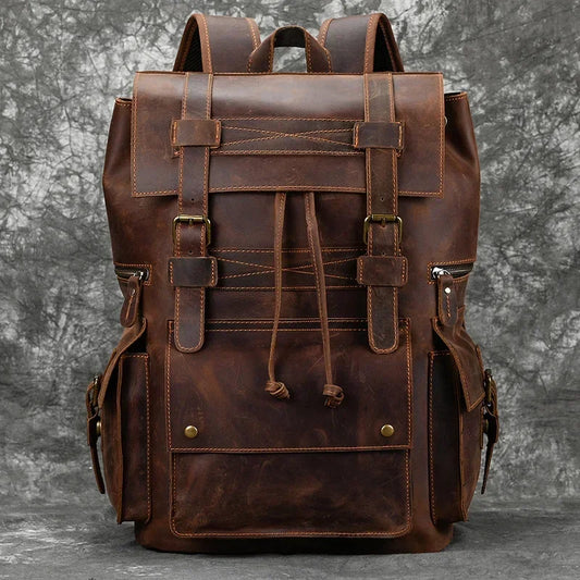 CASUAL LEATHER BACKPACK