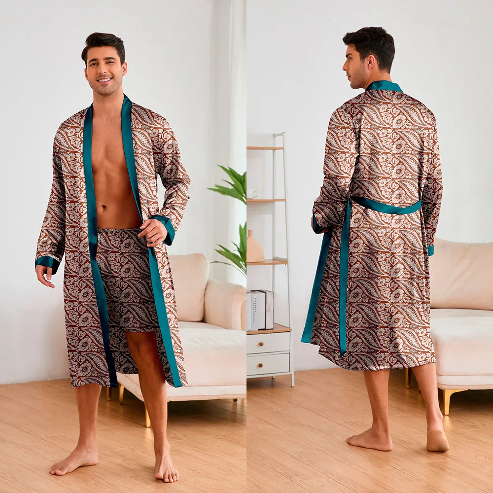 URBANE SILK ROBE SET
