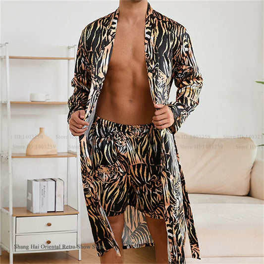 URBANE SILK ROBE SET