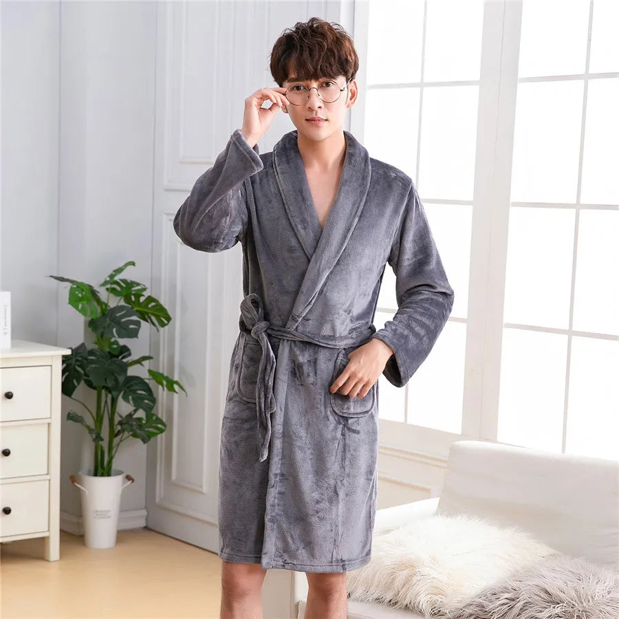 WINTER FLANNEL BATHROBE