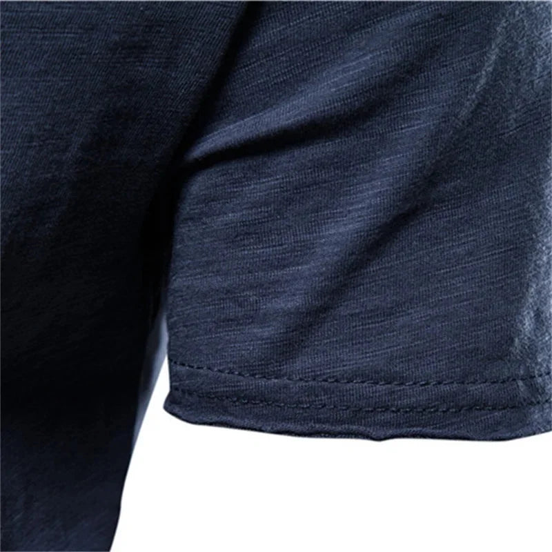 CASUAL PLAIN COTTON T-SHIRT