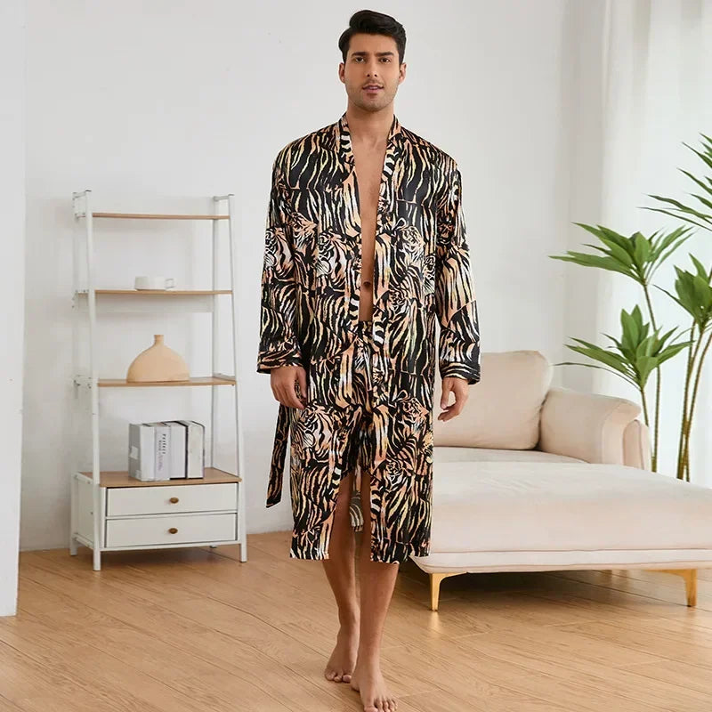 URBANE SILK ROBE SET