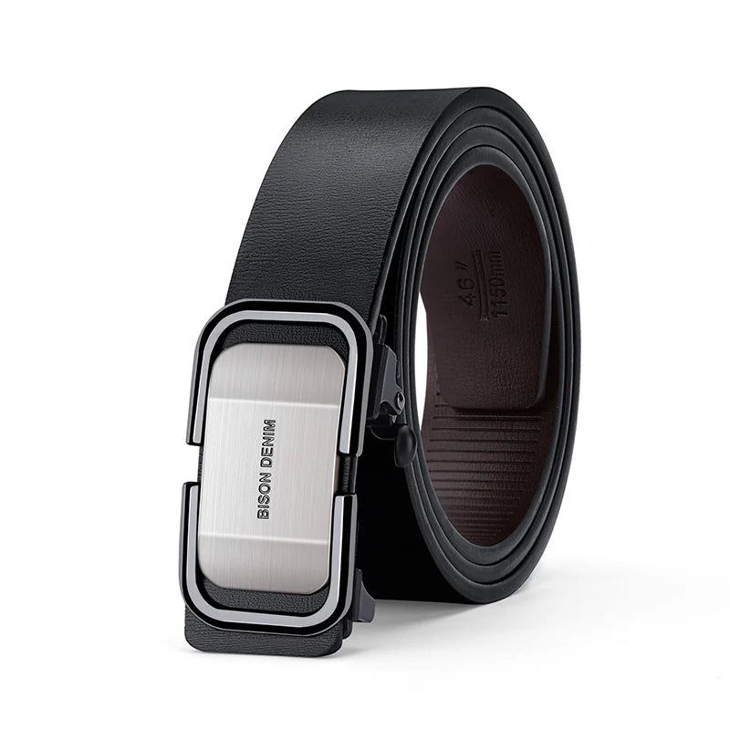 PU LEATHER AUTOMATIC BELT BUCKLE