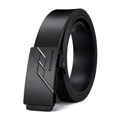 PU LEATHER AUTOMATIC BELT BUCKLE