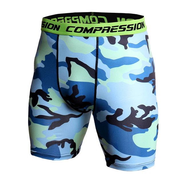 ELASTIC CAMO COMPRESSION TIGHTS
