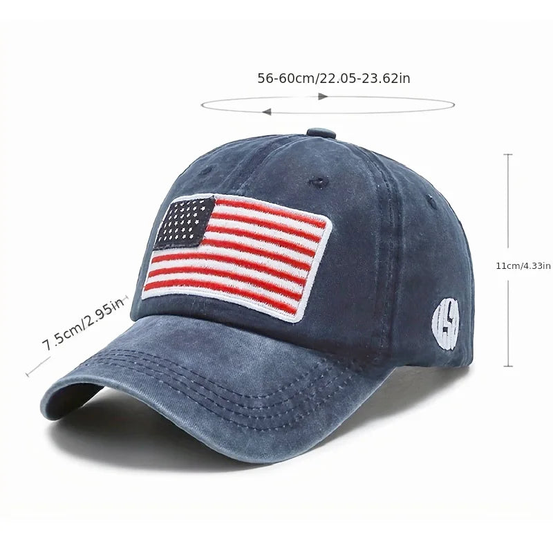 AMERICAN FLAG BASEBALL CAP