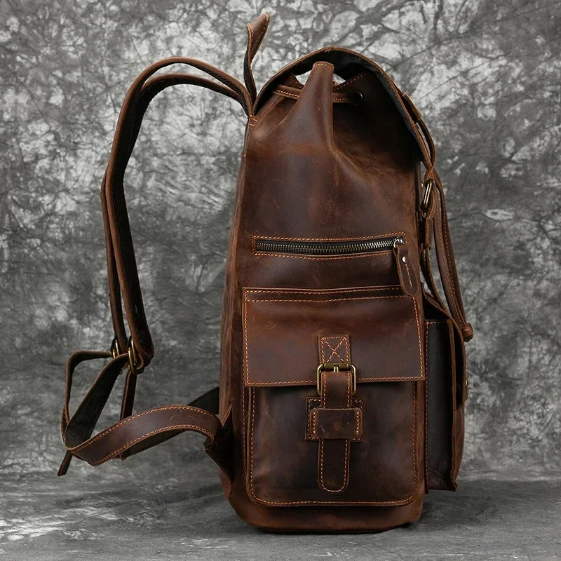 CASUAL LEATHER BACKPACK