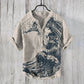 PAINTED FISH PATTERN SHIRT