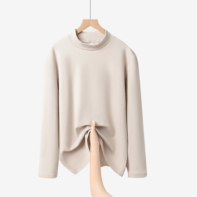 LONG SLEEVE PATCHWORK T-SHIRT