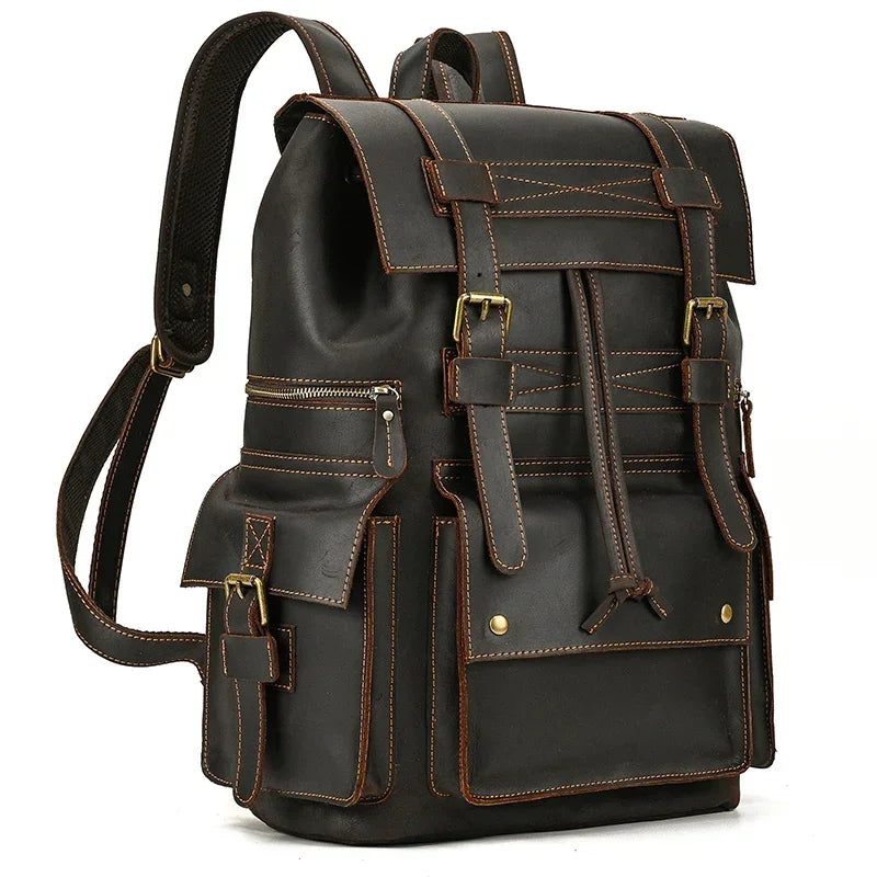CASUAL LEATHER BACKPACK
