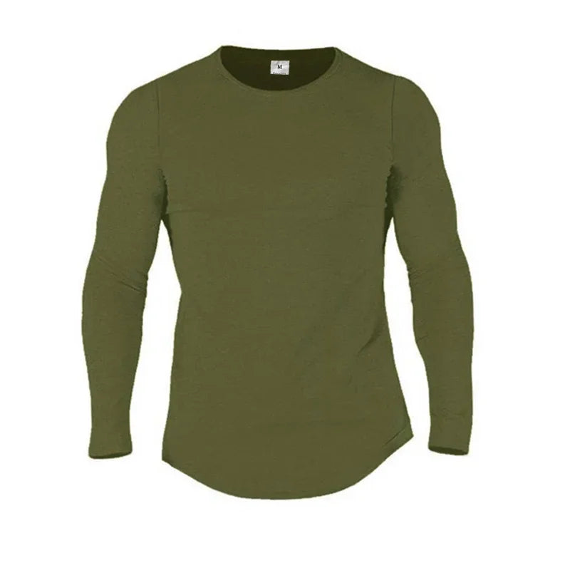 SLIM FIT PLAIN LONG SLEEVE T-SHIRT
