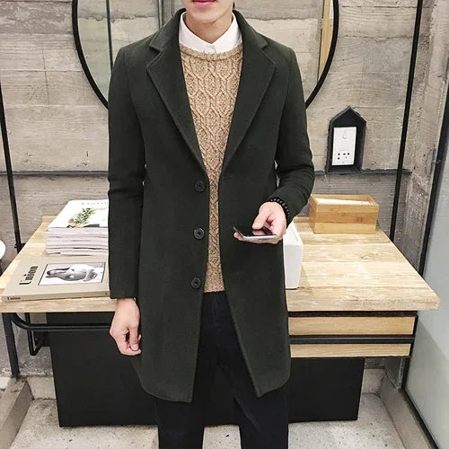 WOOL BUSINESS COAT