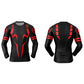 3D PRINT LONG SLEEVE COMPRESSION TOP